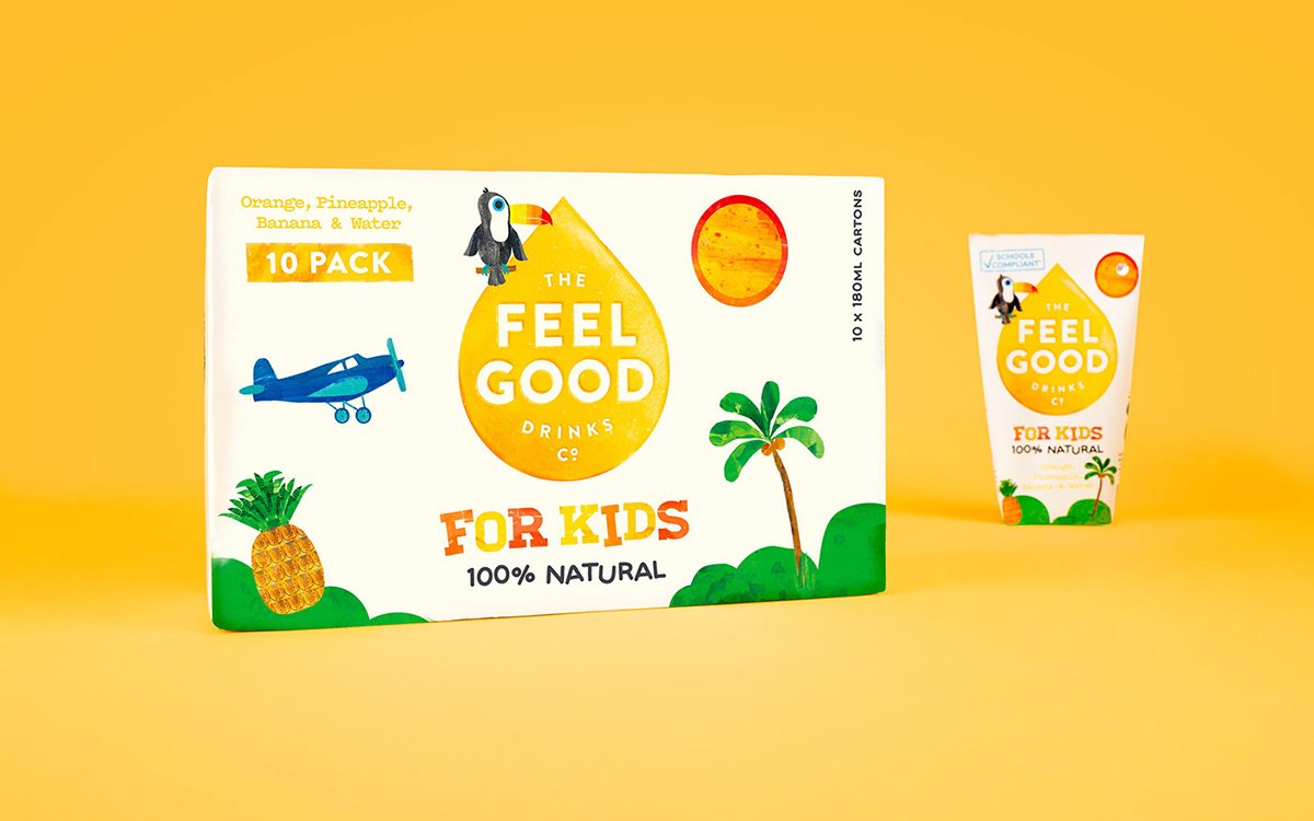 深圳VI設(shè)計(jì) 深圳VI策劃 FEEL GOOD果汁系列包裝形象 包裝展示
