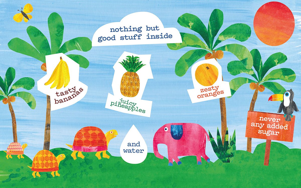 深圳VI設(shè)計(jì) 深圳VI策劃 FEEL GOOD果汁系列包裝形象 插畫展示