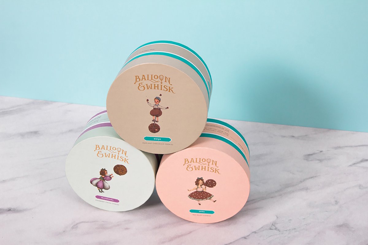 蛋糕店（食品）品牌vi設(shè)計&mdash;Balloon and Whisk 插圖賞析，vi設(shè)計，視覺形象vi設(shè)計，食品vi設(shè)計，包裝設(shè)計，蛋糕店品牌vi設(shè)計，vi品牌策劃，深圳vi設(shè)計，左右格局