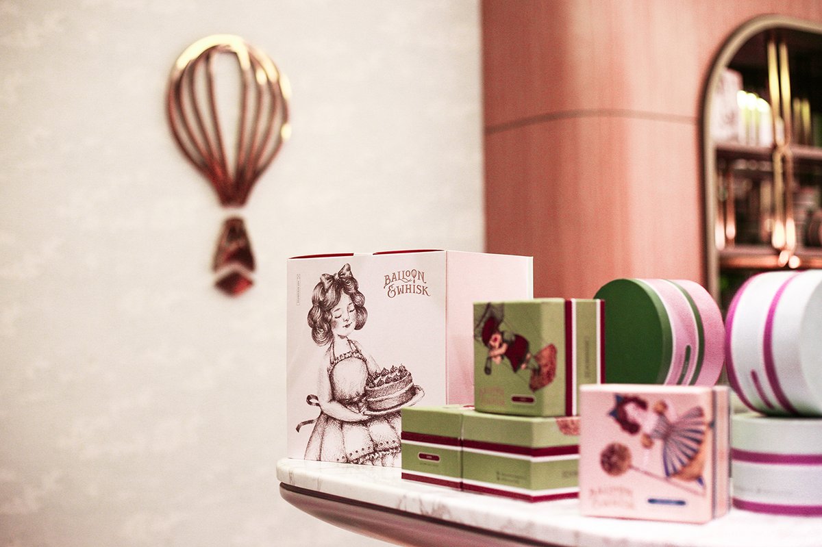 蛋糕店（食品）品牌vi設(shè)計&mdash;Balloon and Whisk 插圖賞析，vi設(shè)計，視覺形象vi設(shè)計，食品vi設(shè)計，包裝設(shè)計，蛋糕店品牌vi設(shè)計，vi品牌策劃，深圳vi設(shè)計，左右格局