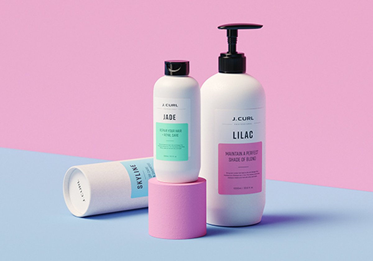 護發(fā)品 J. Curl 品牌包裝vi設計和品牌策略