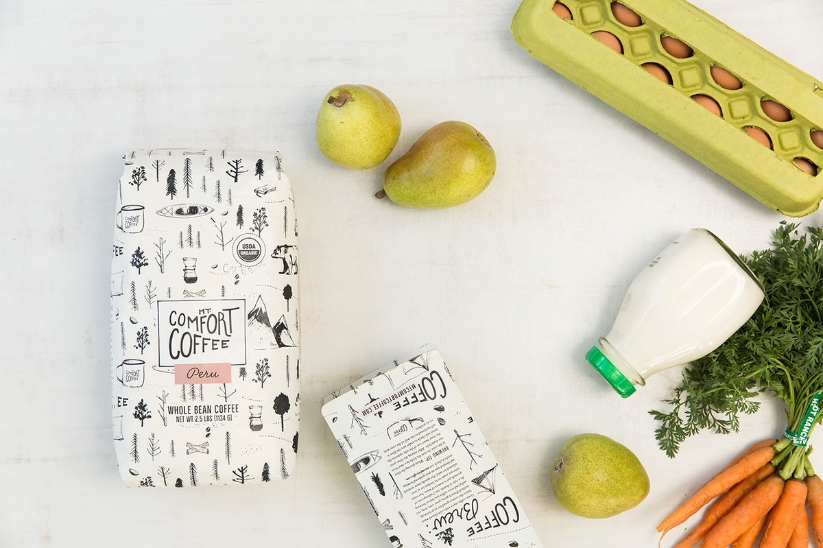 （餐飲）Comfort咖啡品牌vi設計&mdash;&mdash;插圖包裝視覺設計，vi設計，餐飲vi設計，餐飲品牌vi設計，包裝視覺設計，品牌標識vi設計，品牌vi設計，品牌策劃，深圳vi設計，左右格局