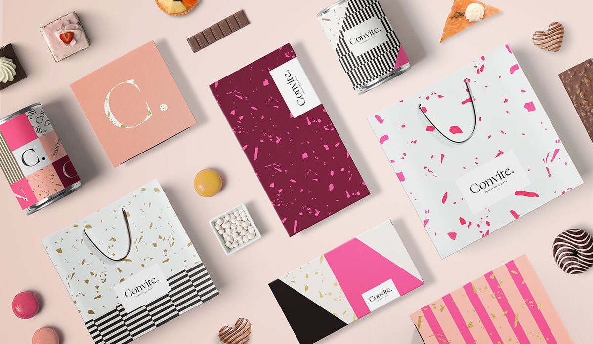 精美禮品店Convite品牌VI設(shè)計&mdash;&mdash;包裝設(shè)計的新身份，vi設(shè)計，品牌vi設(shè)計，精品店vi設(shè)計，包裝設(shè)計，品牌vi識別，深圳品牌策劃，深圳vi設(shè)計，左右格局