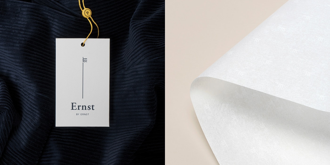 Ernst挪威經(jīng)典優(yōu)雅男裝品牌VI設(shè)計(jì)和包裝設(shè)計(jì)，服裝VI設(shè)計(jì)，服裝包裝設(shè)計(jì)，深圳VI設(shè)計(jì)，左右格局