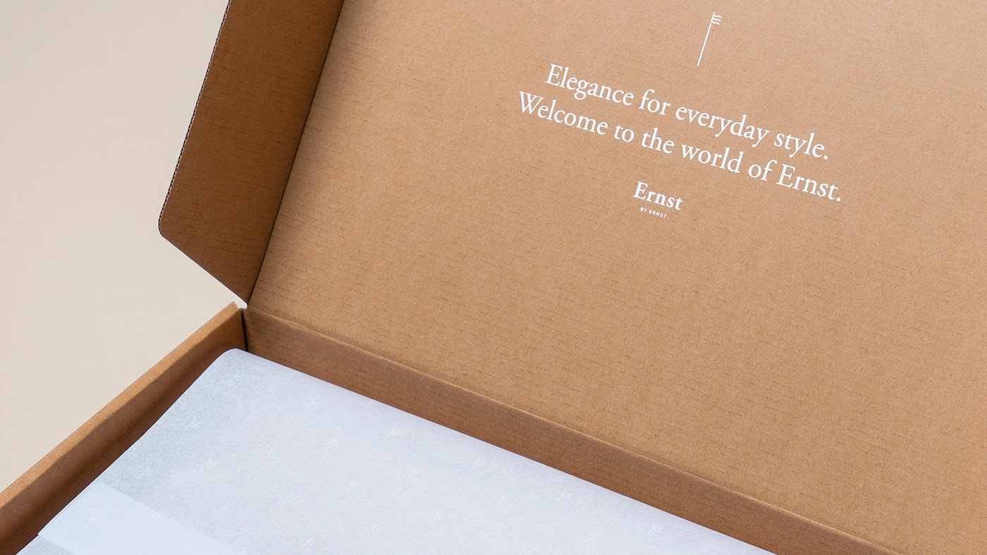 Ernst挪威經(jīng)典優(yōu)雅男裝品牌VI設(shè)計(jì)和包裝設(shè)計(jì)，服裝VI設(shè)計(jì)，服裝包裝設(shè)計(jì)，深圳VI設(shè)計(jì)，左右格局