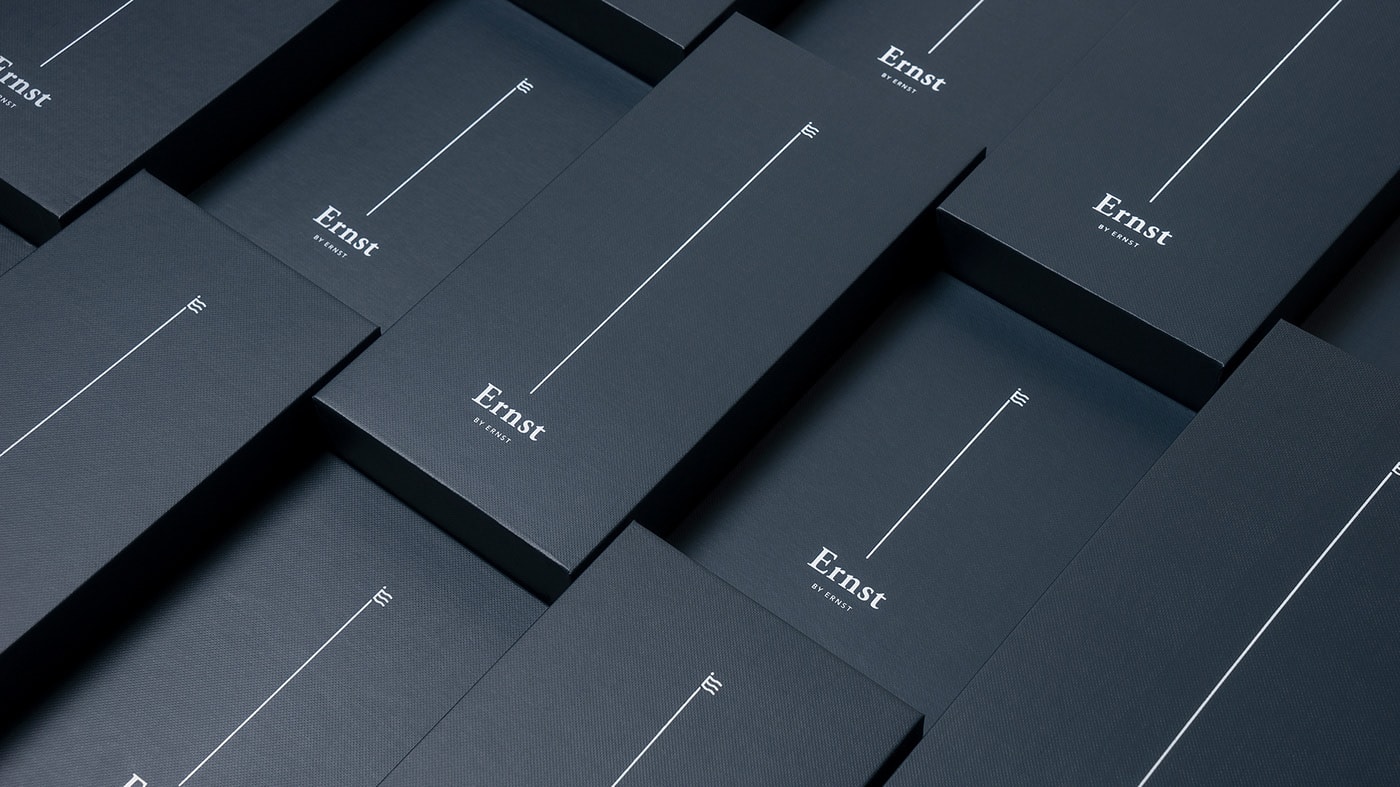 Ernst挪威經(jīng)典優(yōu)雅男裝品牌VI設(shè)計(jì)和包裝設(shè)計(jì)，服裝VI設(shè)計(jì)，服裝包裝設(shè)計(jì)，深圳VI設(shè)計(jì)，左右格局