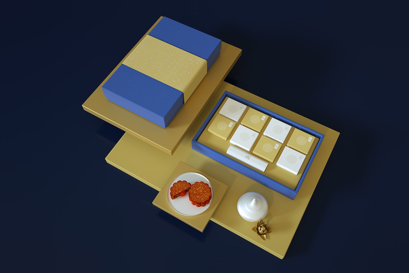 精品越南傳統(tǒng)月餅品牌VI設(shè)計&mdash;&mdash;創(chuàng)意插畫包裝設(shè)計，食品VI設(shè)計，食品包裝設(shè)計，深圳VI設(shè)計，左右格局