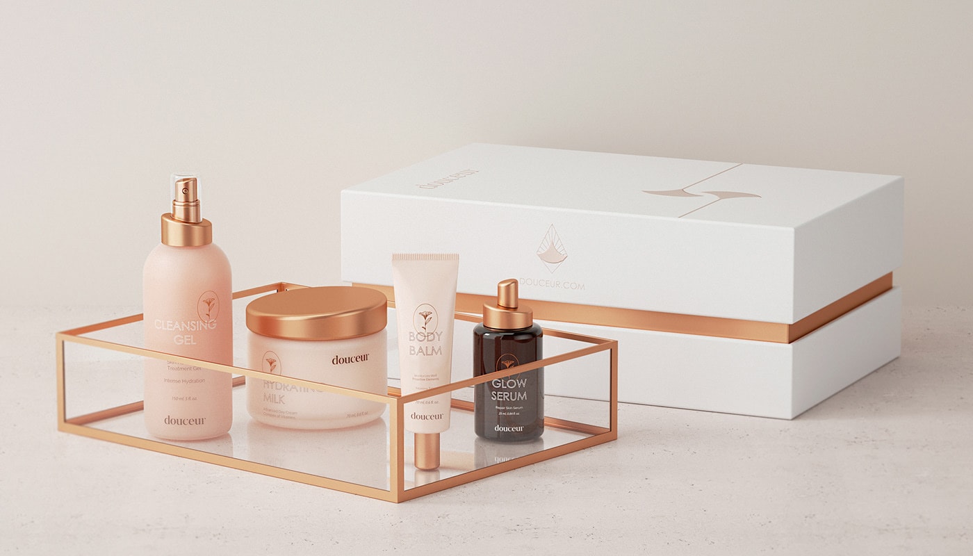 品牌包裝設計，產(chǎn)品包裝設計，化妝品包裝設計，左右格局