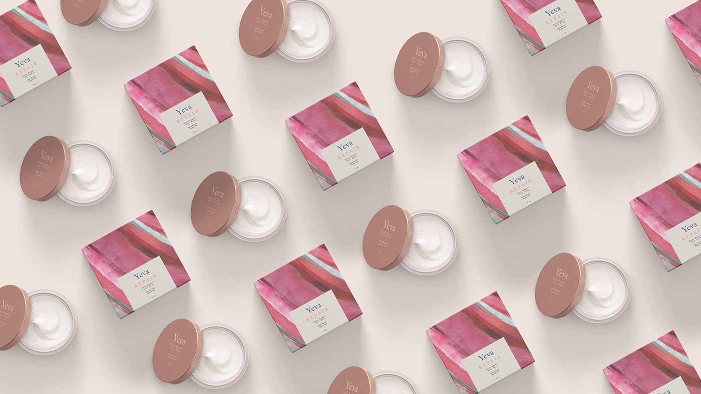  YEVA個性化護膚品品牌VI設計&mdash;多樣化的產(chǎn)品包裝塑造，化妝品VI設計，VI形象設計，品牌包裝設計，深圳VI設計