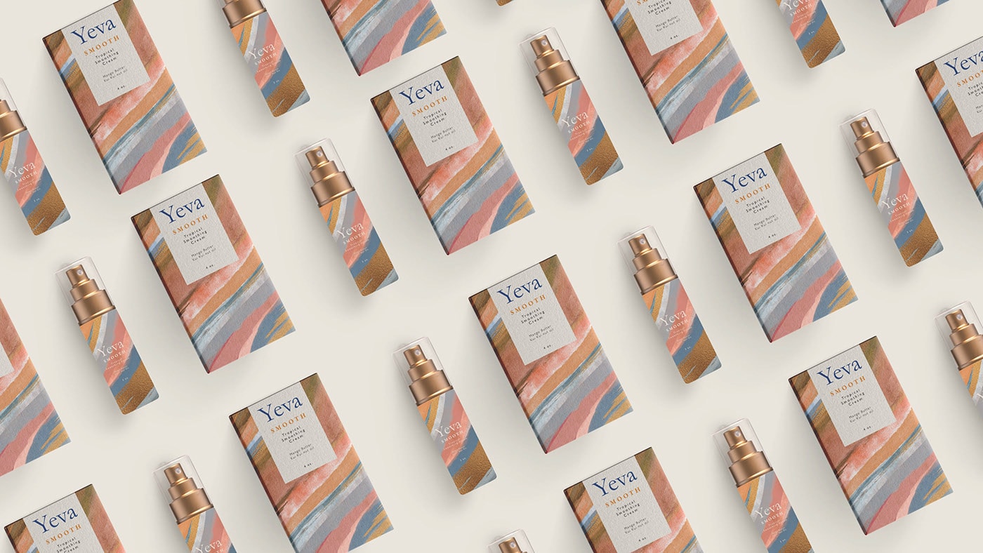  YEVA個性化護膚品品牌VI設計&mdash;多樣化的產(chǎn)品包裝塑造，化妝品VI設計，VI形象設計，品牌包裝設計，深圳VI設計