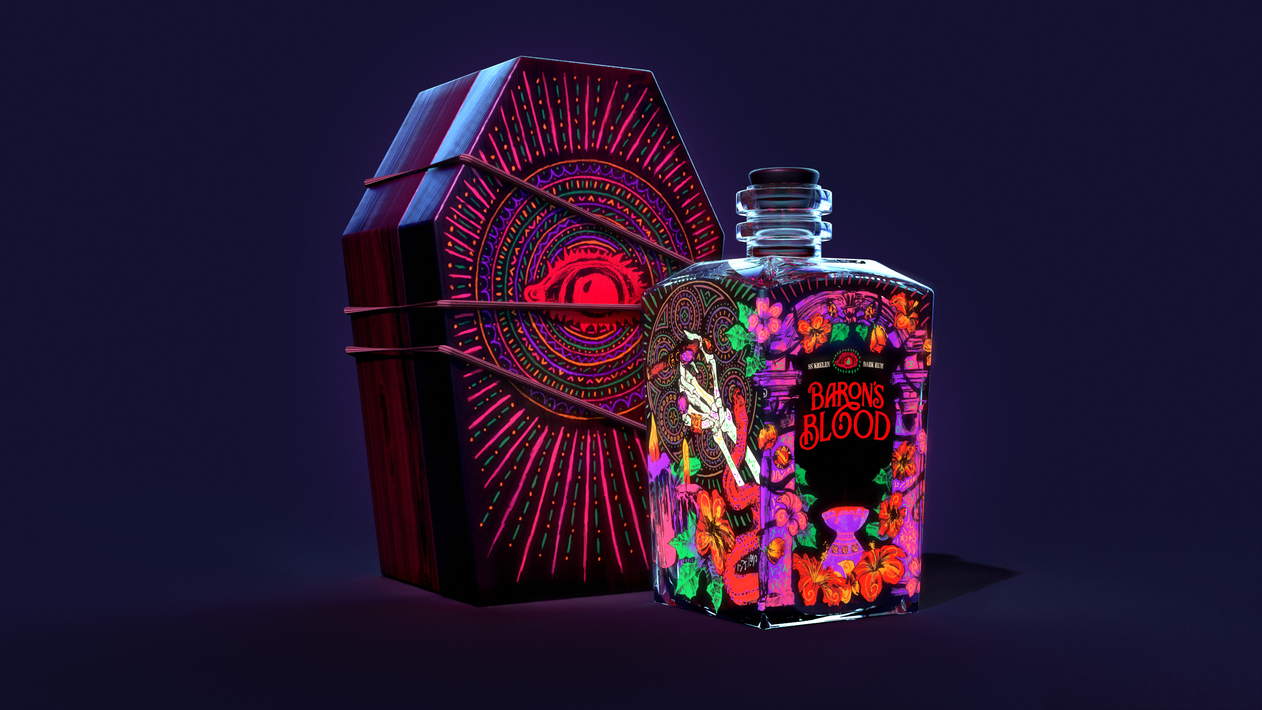 靈魂之靈:男爵之血克倫朗姆酒包裝的創(chuàng)新設(shè)計 酒包裝的創(chuàng)新設(shè)計