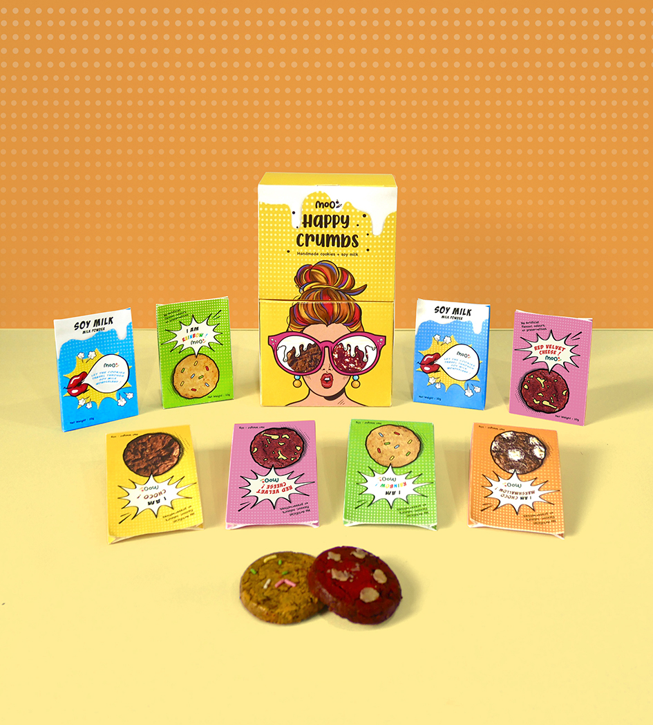 快樂的面包屑素食包裝設(shè)計 零食包裝設(shè)計