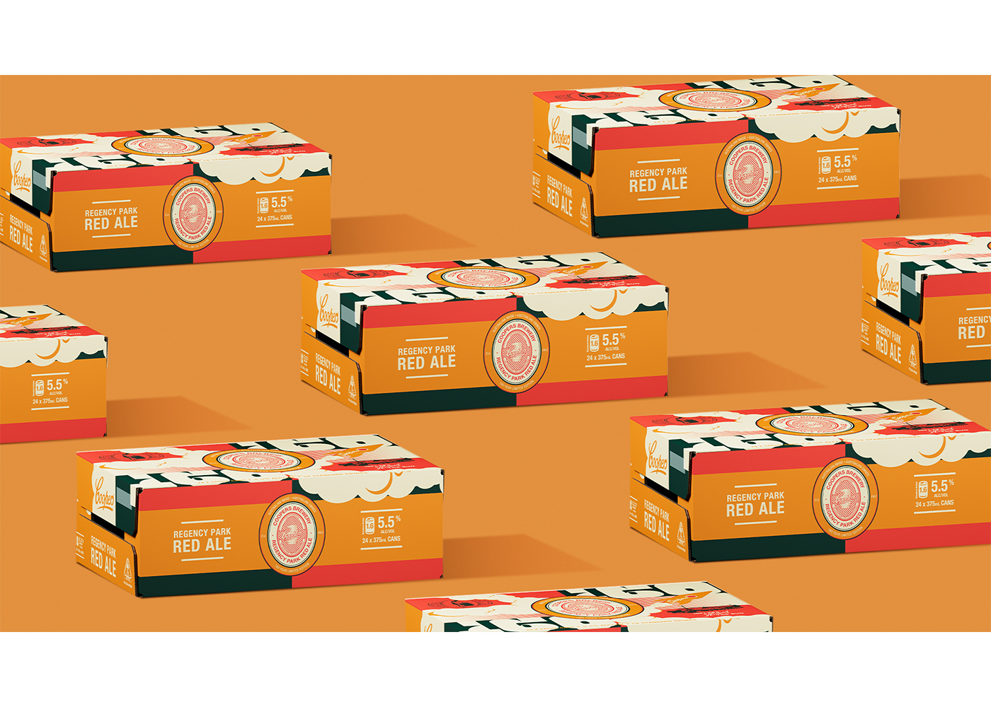 庫珀攝政公園紅啤酒包裝融合了令人驚嘆的調(diào)色板 庫珀攝政公園紅啤酒包裝融合了令人驚嘆的調(diào)色板