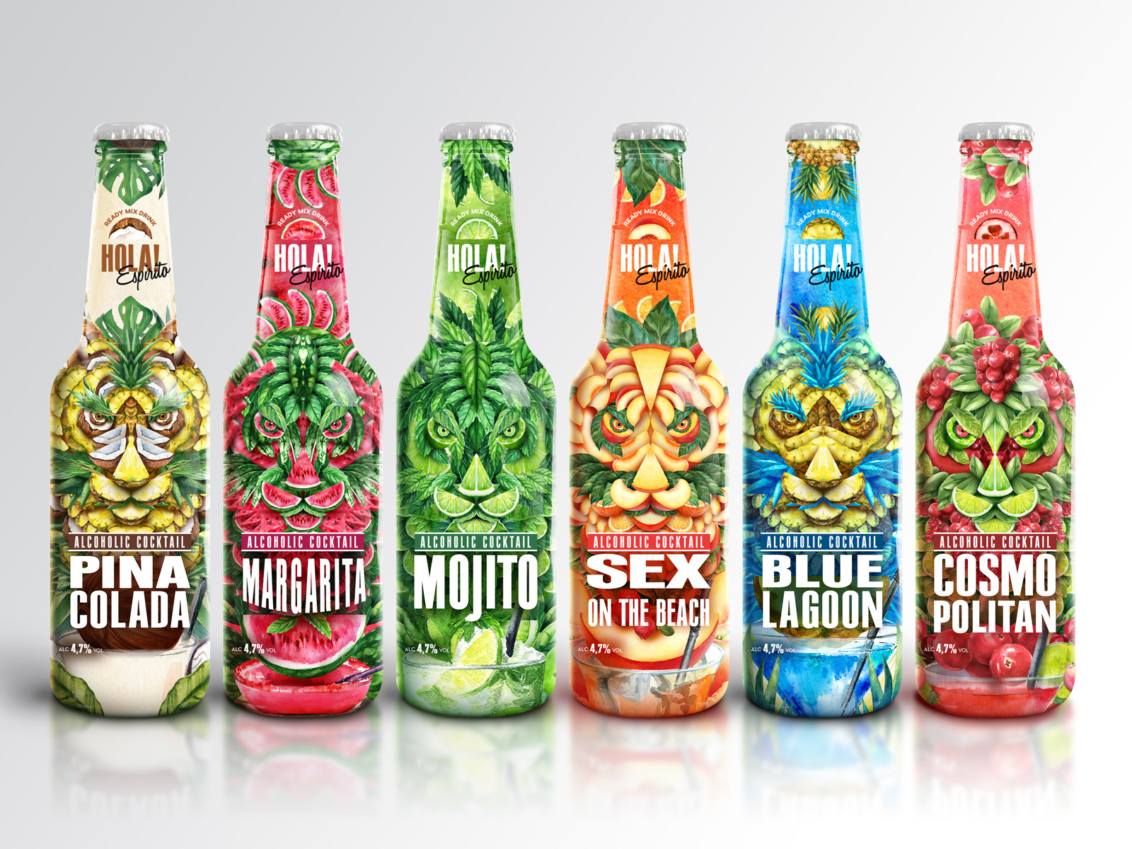 埃斯皮里托牌雞尾酒的包裝 埃斯皮里托牌雞尾酒的包裝