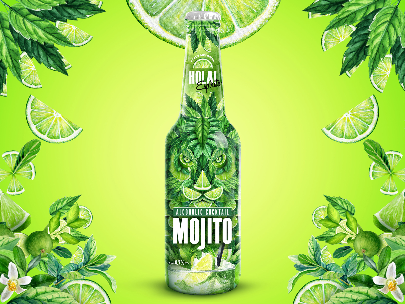 埃斯皮里托牌雞尾酒的包裝 埃斯皮里托牌雞尾酒的包裝