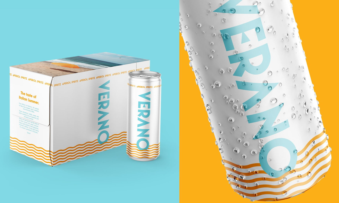 維拉諾·斯普利茨罐裝雞尾酒的包裝設(shè)計 維拉諾·斯普利茨罐裝雞尾酒的包裝設(shè)計