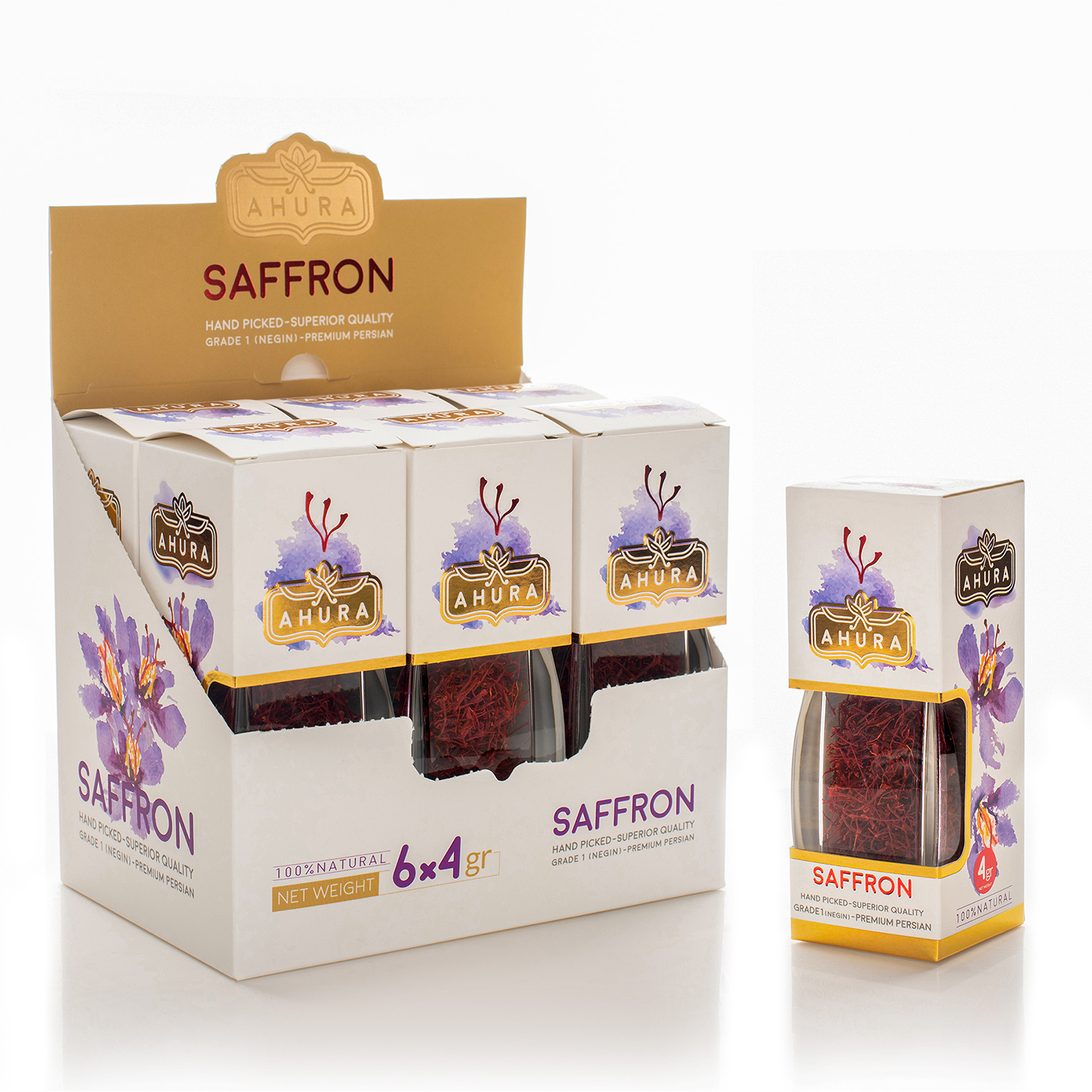 阿胡拉藏紅花的包裝設計 阿胡拉藏紅花的包裝設計