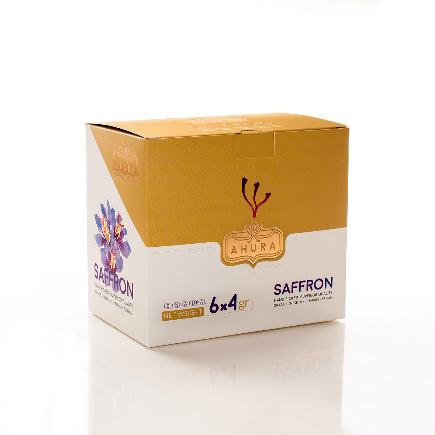 阿胡拉藏紅花的包裝設計 阿胡拉藏紅花的包裝設計