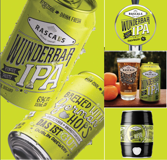 啤酒釀造公司的包裝設計充滿了色彩和想象力