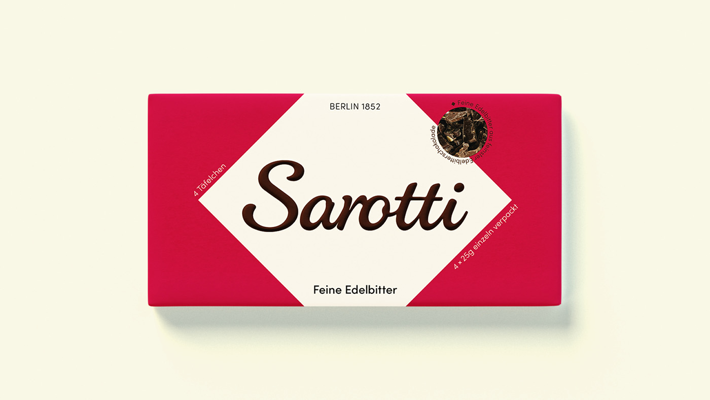 新款薩羅蒂巧克力棒的品牌包裝設(shè)計深思熟慮地挖掘了該品牌的豐富歷史 新款薩羅蒂巧克力棒的品牌包裝設(shè)計深思熟慮地挖掘了該品牌的豐富歷史