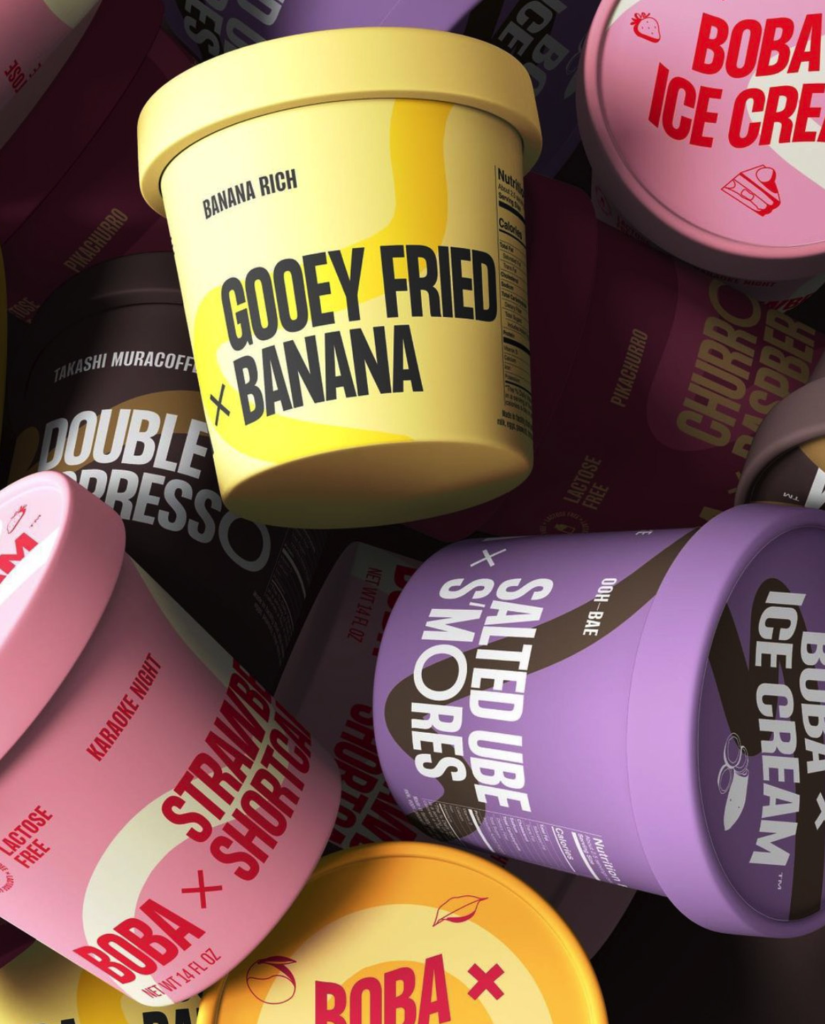 波霸 x 冰淇淋的品牌包裝設(shè)計(jì)突出了大膽的味道 波霸 x 冰淇淋的品牌包裝設(shè)計(jì)突出了大膽的味道