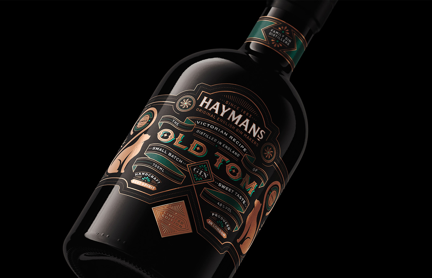 老湯姆·杜松子酒的品牌包裝設(shè)計分享了過去的傳說 老湯姆·杜松子酒的品牌包裝設(shè)計分享了過去的傳說