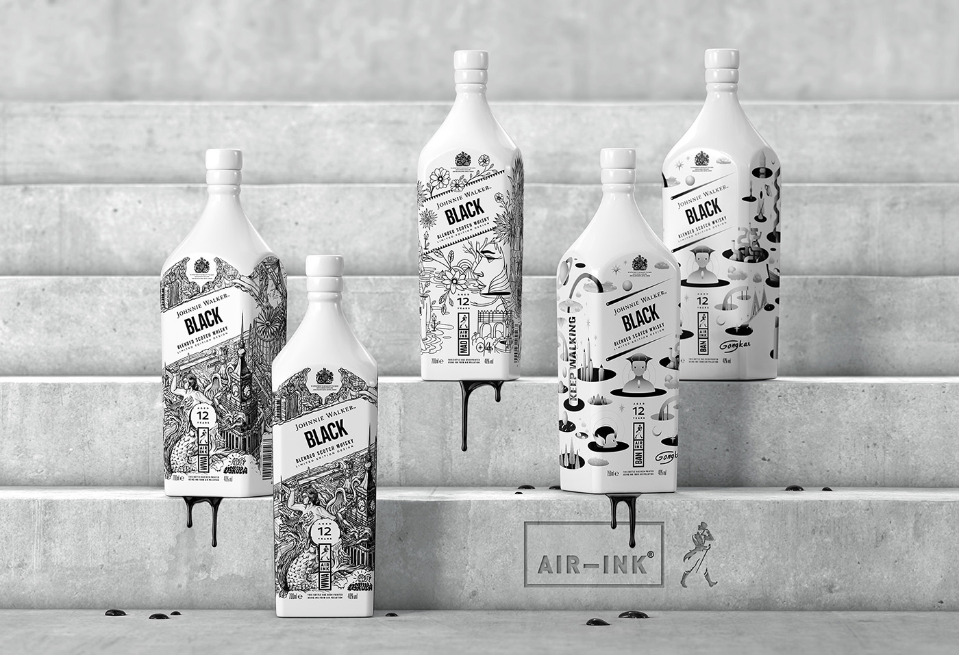 采用當?shù)亟诸^藝術家的獨特品牌包裝設計-具有由空氣污染制成的墨水包裝設計 采用當?shù)亟诸^藝術家的獨特品牌包裝設計-具有由空氣污染制成的墨水包裝設計