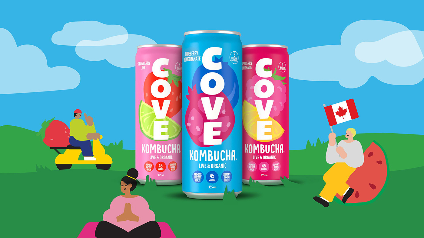 康普茶包裝設計有助于以煥然一新的視覺品牌設計風格促進腸道健康 康普茶包裝設計有助于以煥然一新的視覺品牌設計風格促進腸道健康