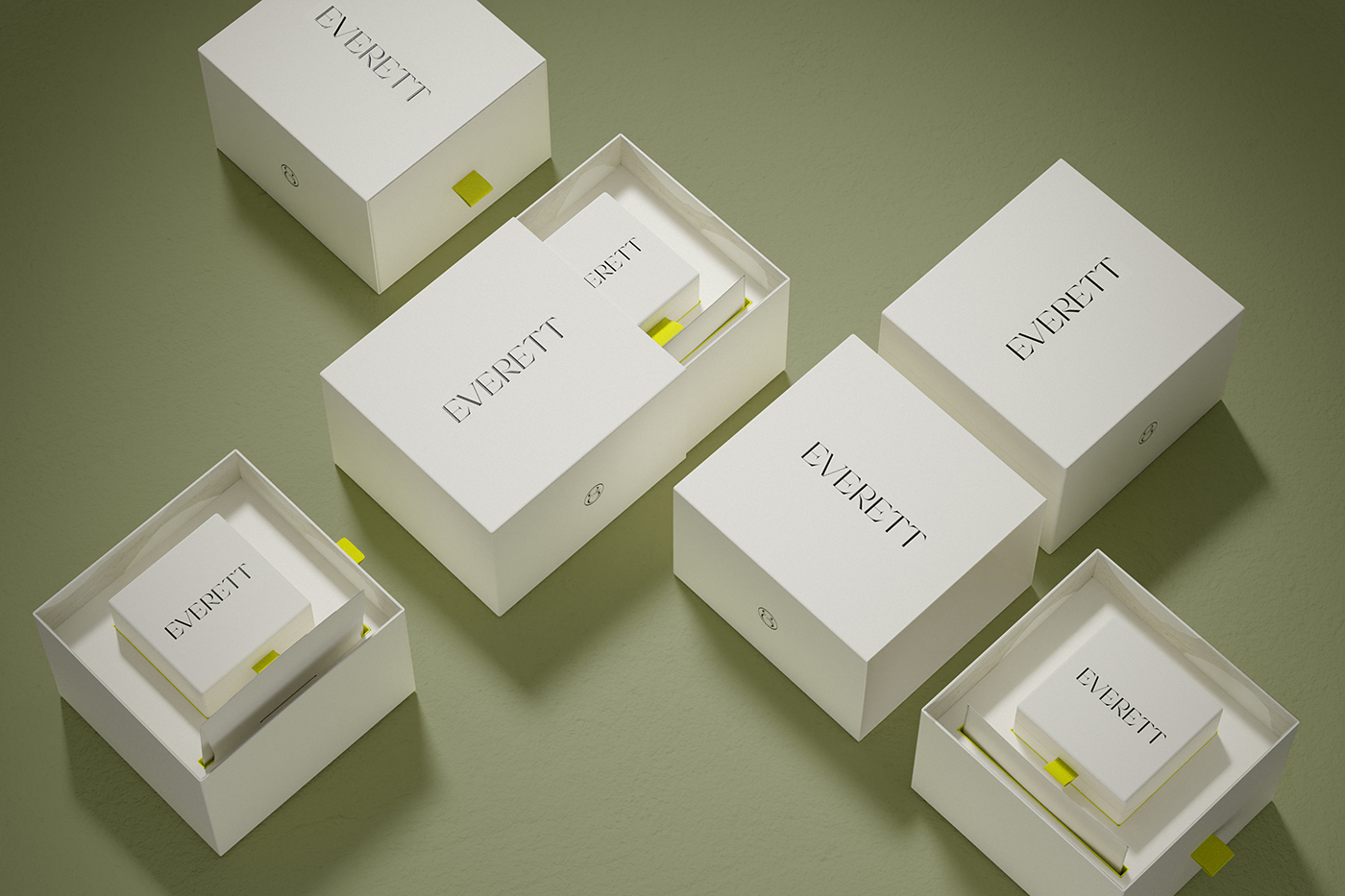 品牌包裝設(shè)計：埃弗雷特的珠寶包裝設(shè)計視覺呈現(xiàn)高端、大方、時尚